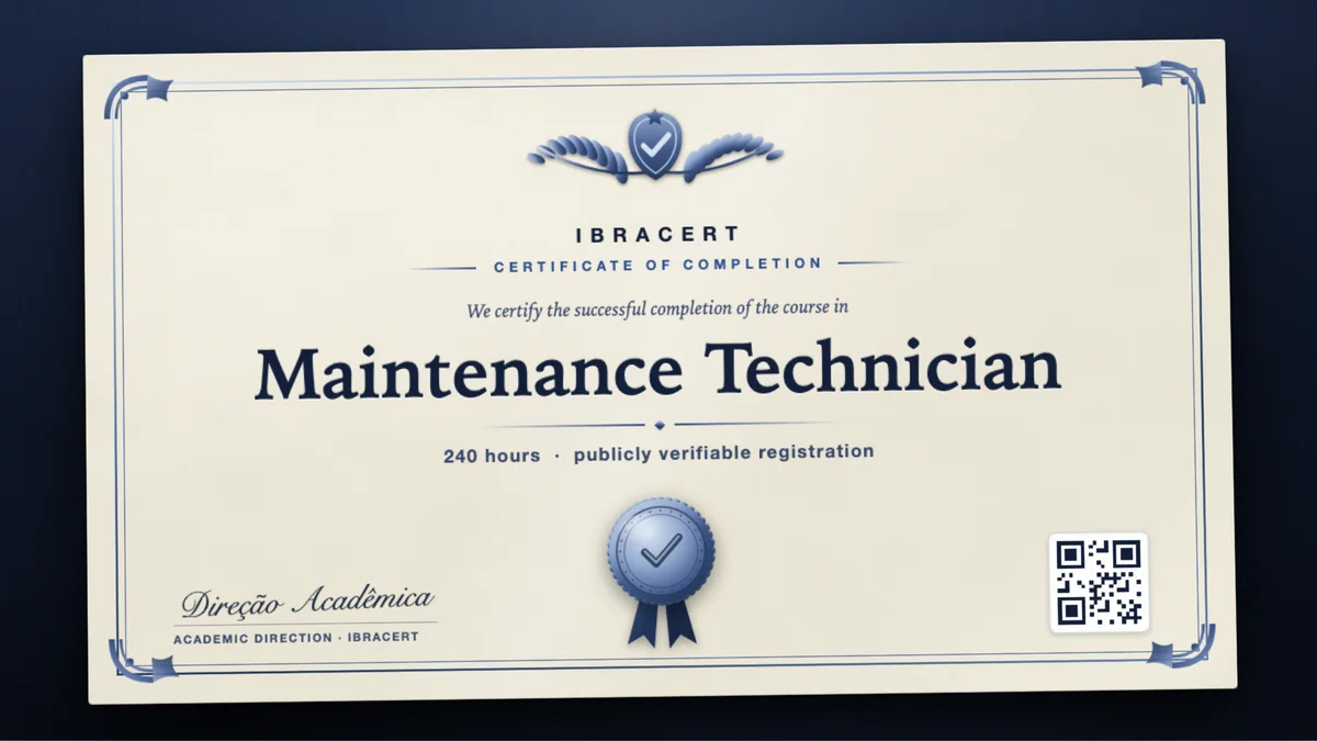 Cover of the Maintenance Technician course