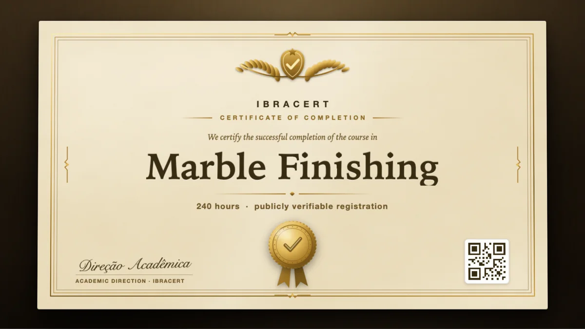Cover of the Marble Finishing course