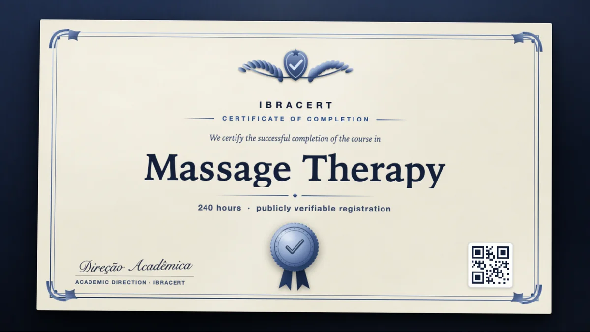 Cover of the Massage Therapy course