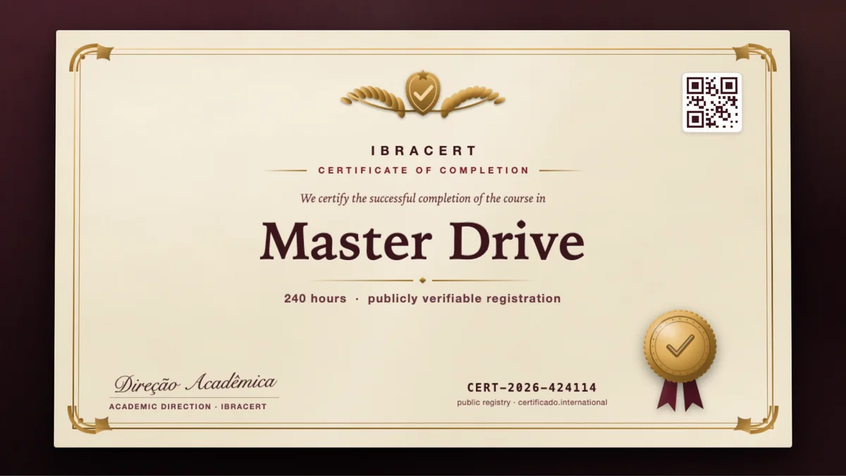 Cover of the Master Drive course