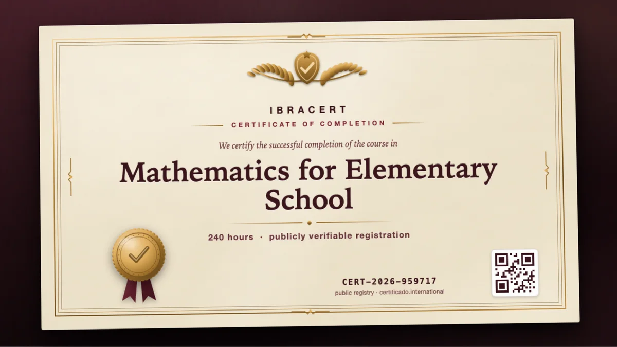 Cover of the Mathematics for Elementary School course