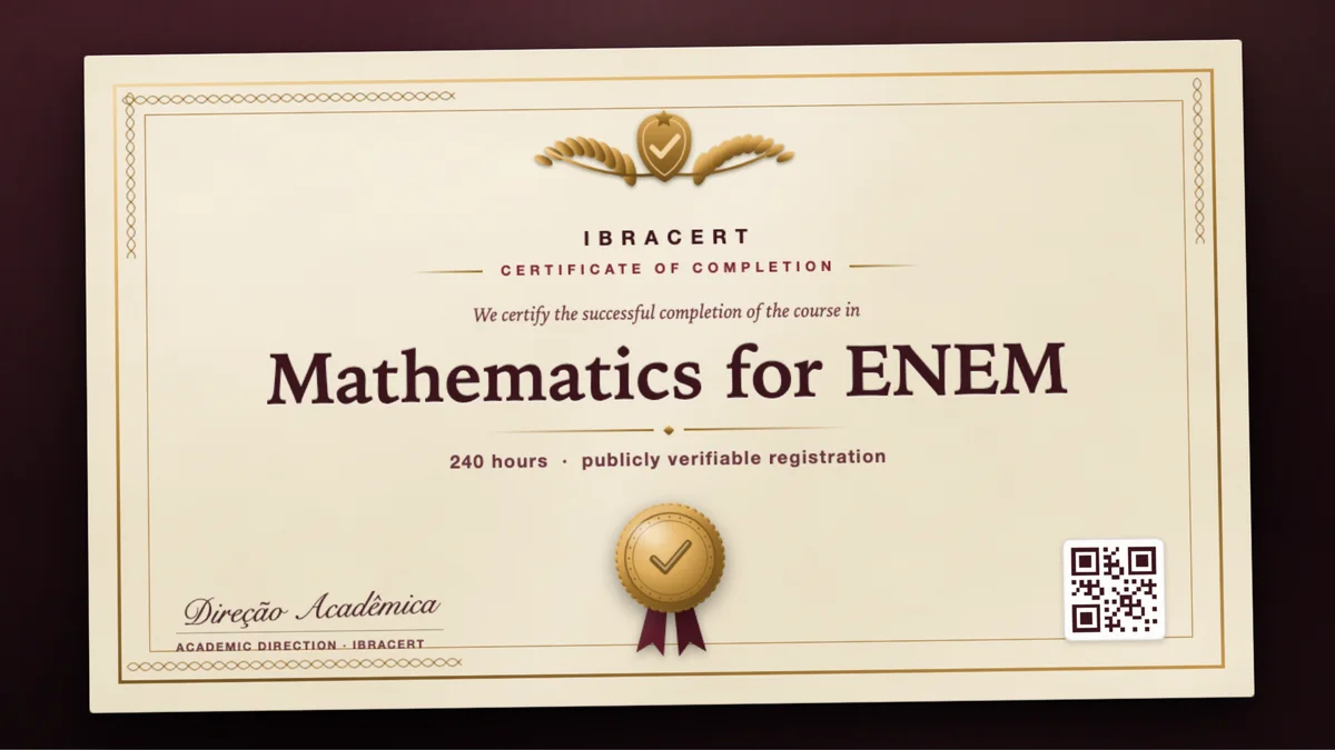 Cover of the Mathematics for ENEM course
