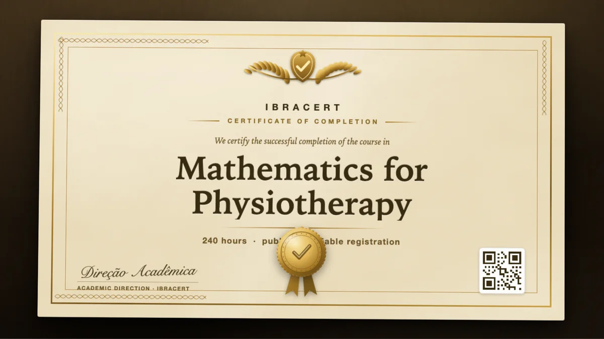 Cover of the Mathematics for Physiotherapy course
