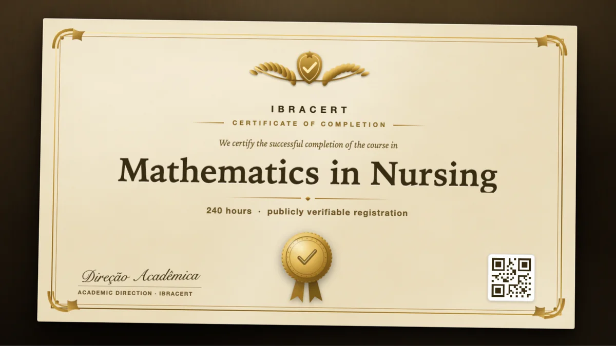Cover of the Mathematics in Nursing course