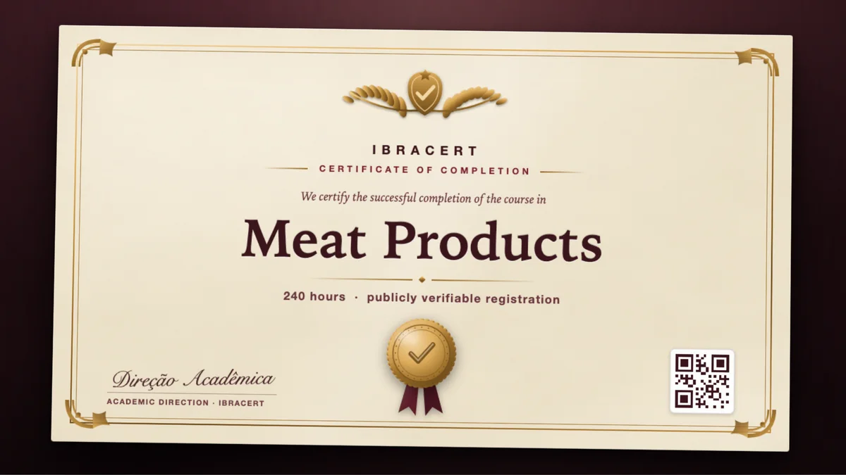 Cover of the Meat Products course