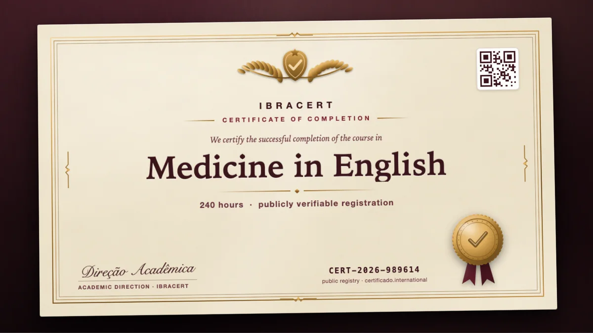 Cover of the Medicine in English course