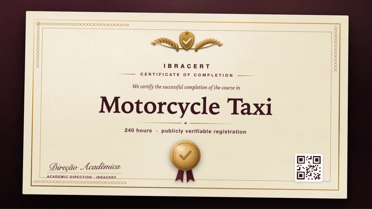 Cover of the Motorcycle Taxi course