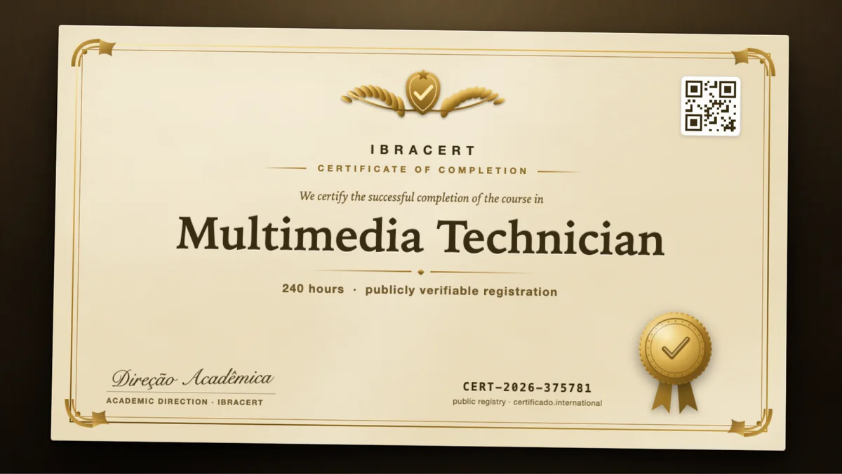 Cover of the Multimedia Technician course