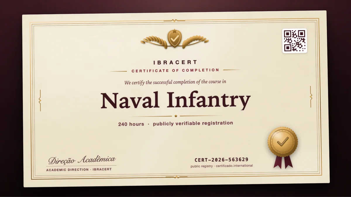 Cover of the Naval Infantry course