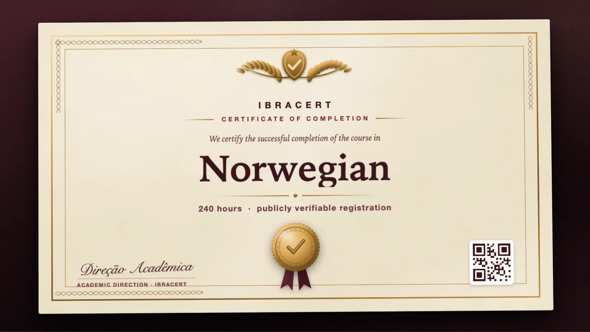 Cover of the Norwegian course