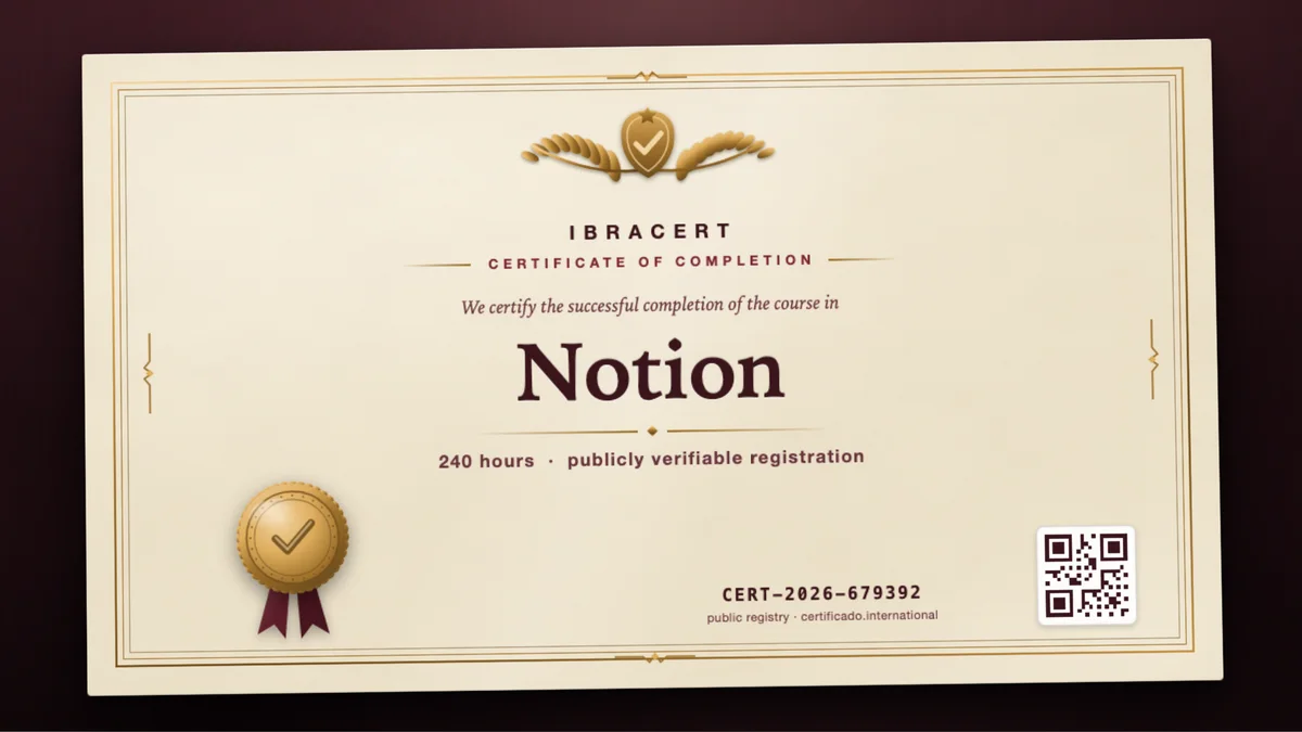 Cover of the Notion course