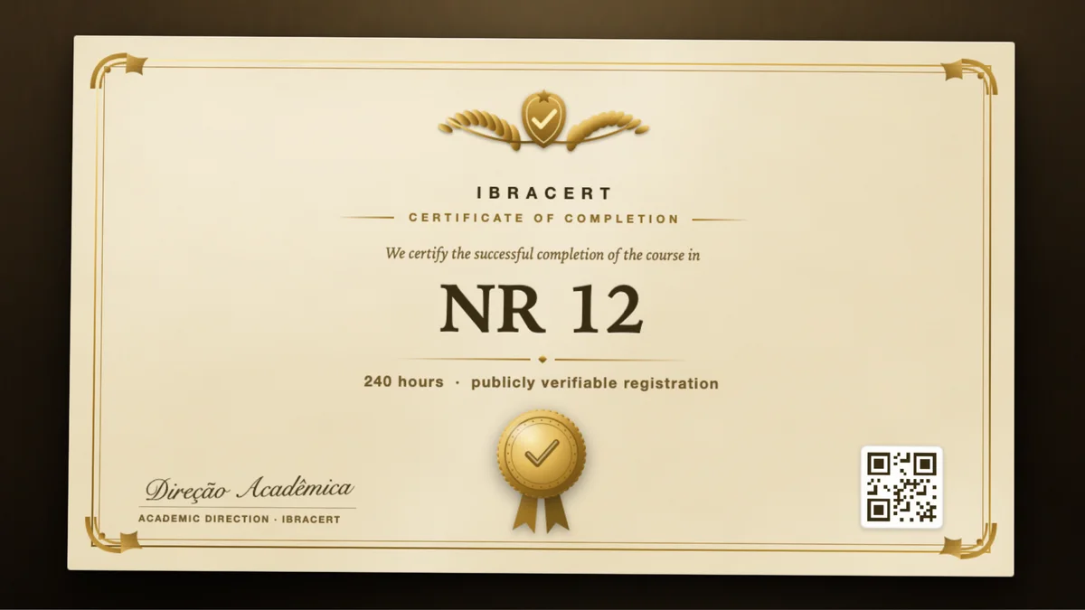 Cover of the NR 12 course