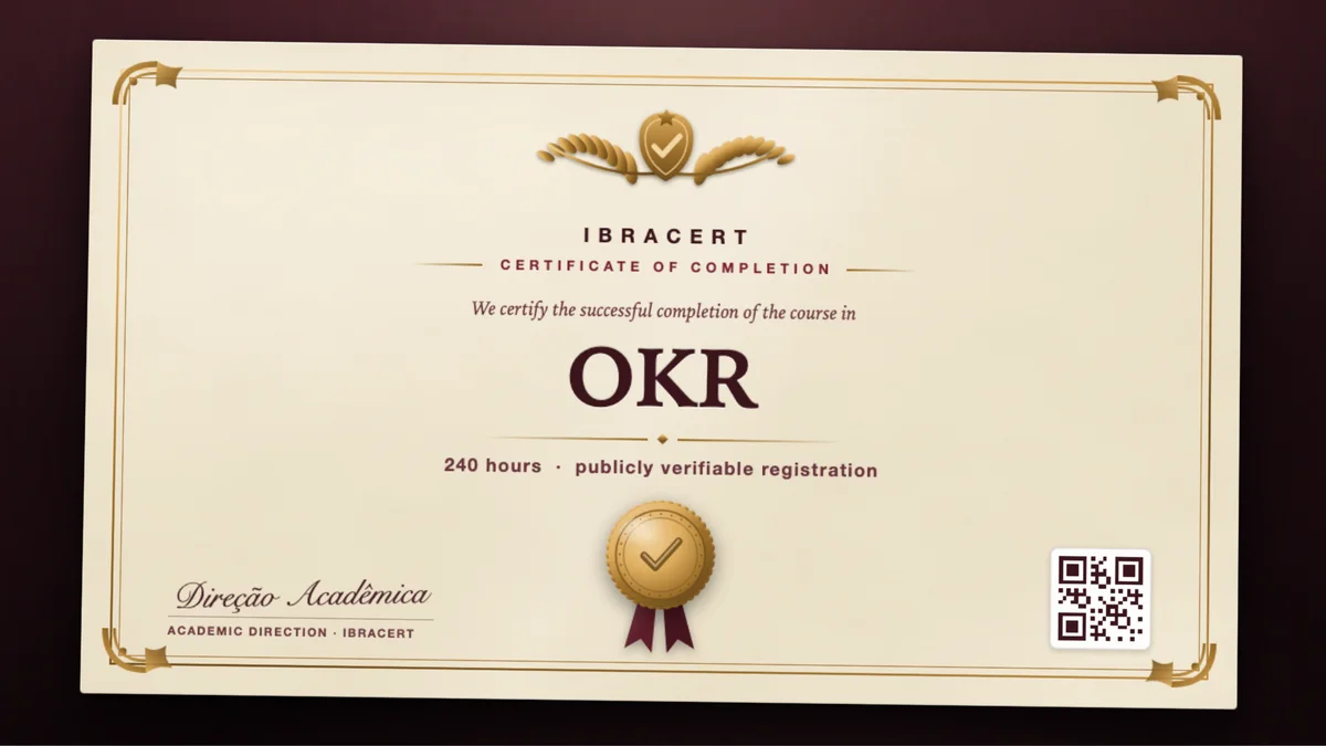 Cover of the OKR course