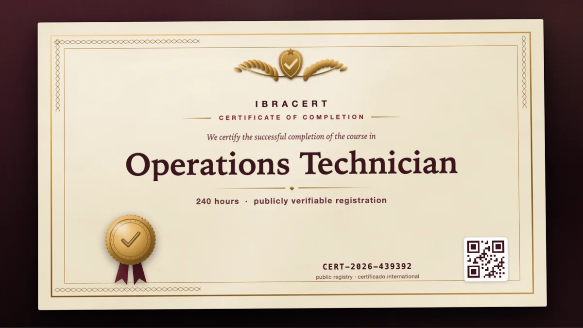 Cover of the Operations Technician course