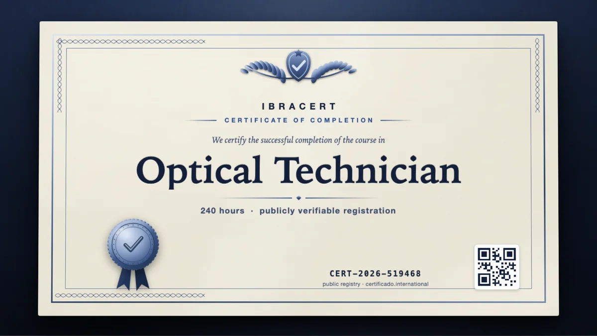Cover of the Optical Technician course