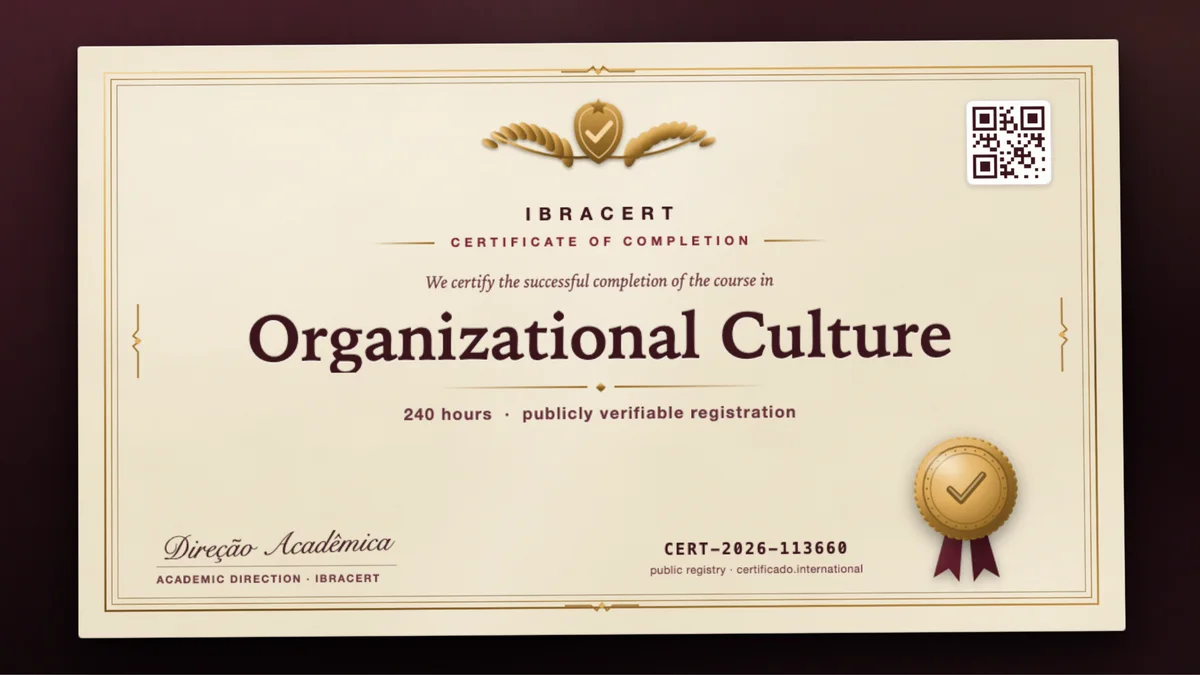 Cover of the Organizational Culture course