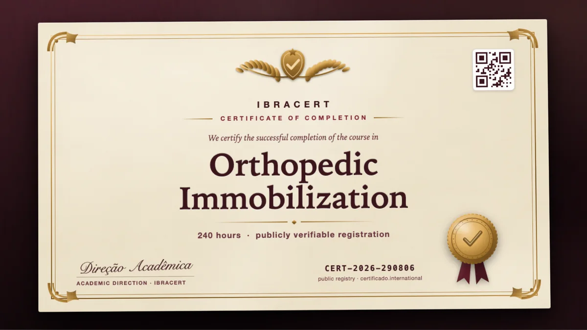 Cover of the Orthopedic Immobilization course