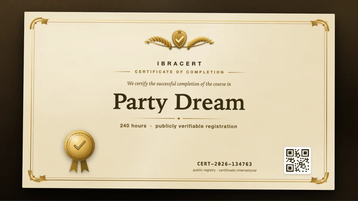 Cover of the Party Dream course