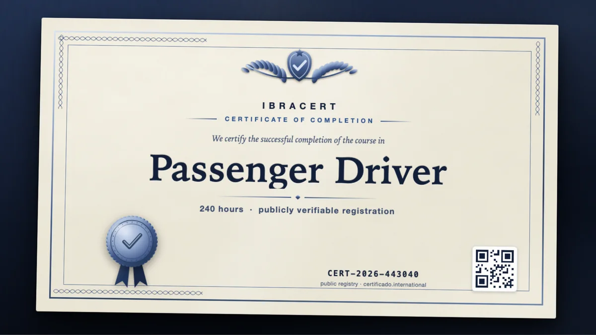 Cover of the Passenger Driver course