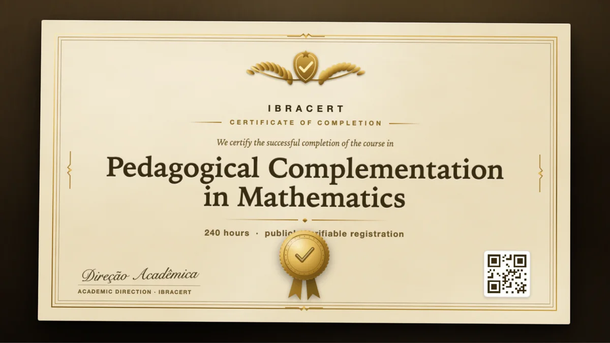 Cover of the Pedagogical Complementation in Mathematics course
