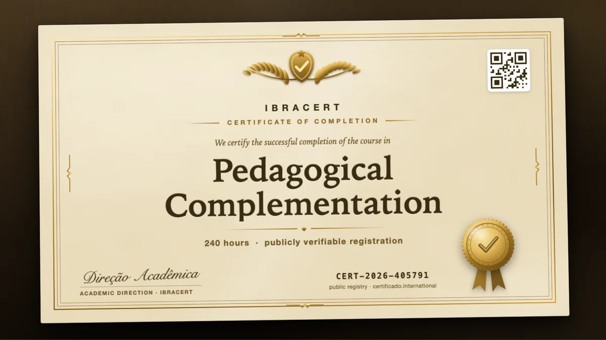 Cover of the Pedagogical Complementation course