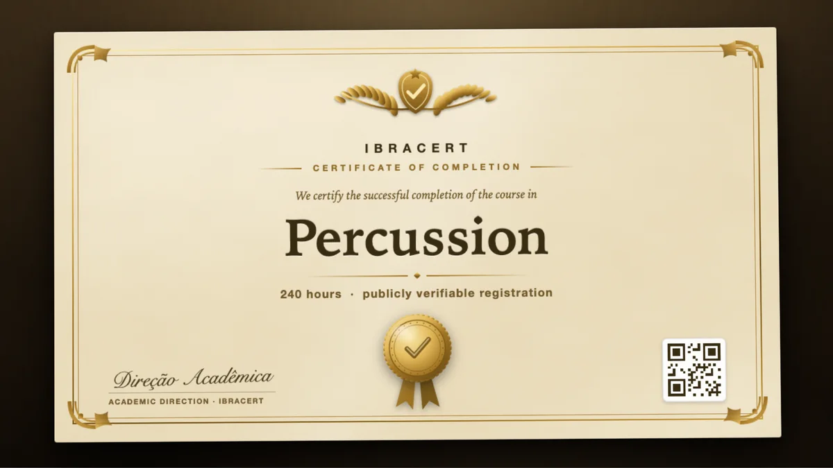 Cover of the Percussion course