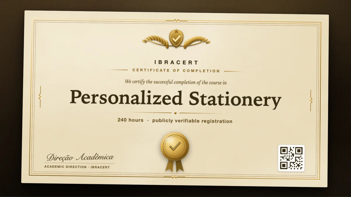 Cover of the Personalized Stationery course