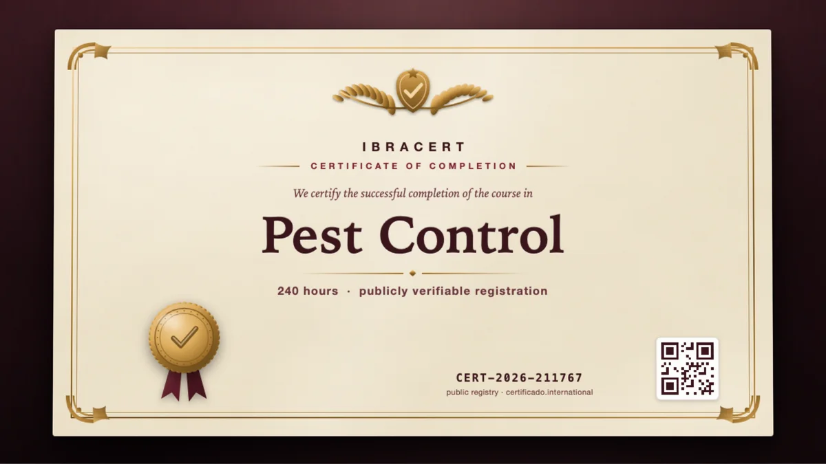 Cover of the Pest Control course