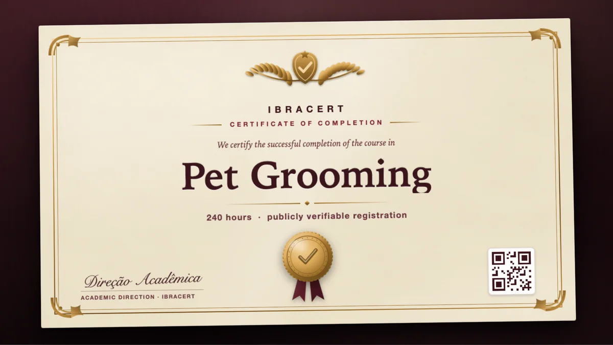 Cover of the Pet Grooming course