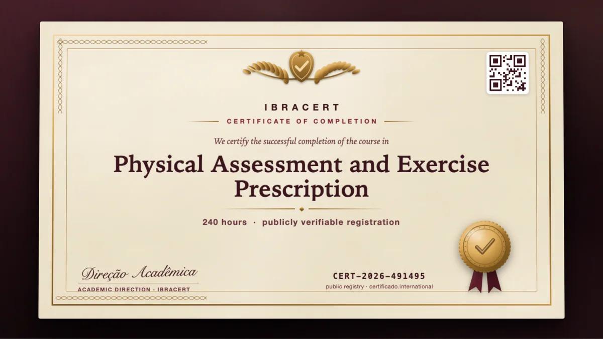 Cover of the Physical Assessment and Exercise Prescription course