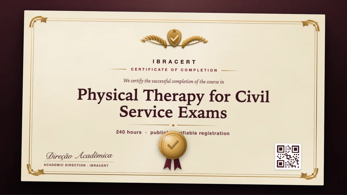Cover of the Physical Therapy for Civil Service Exams course