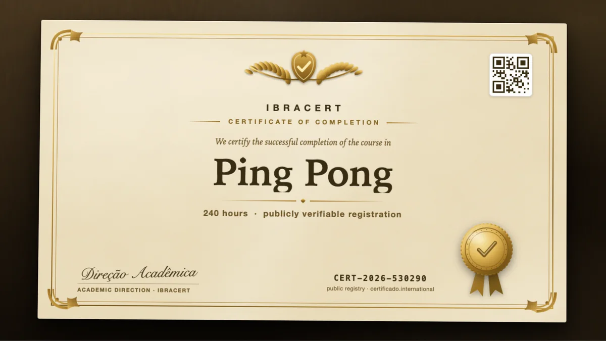 Cover of the Ping Pong course