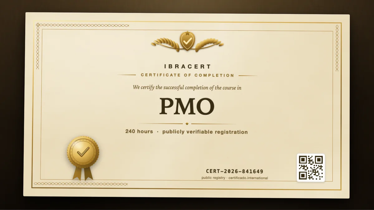 Cover of the PMO course