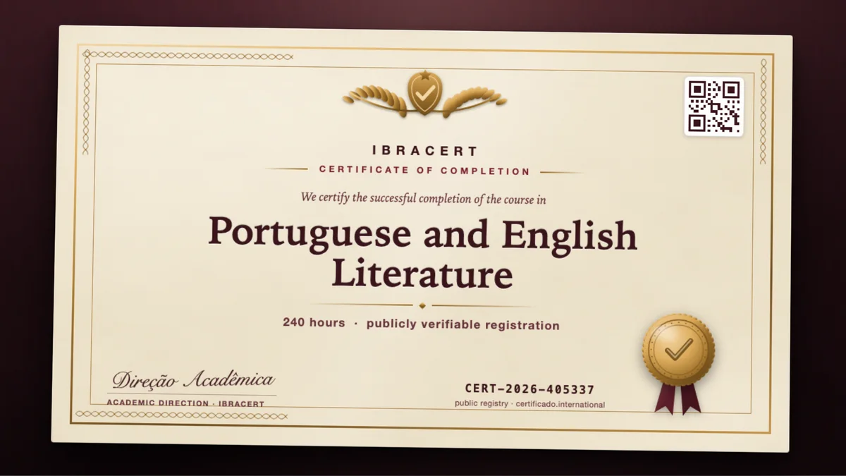 Cover of the Portuguese and English Literature course