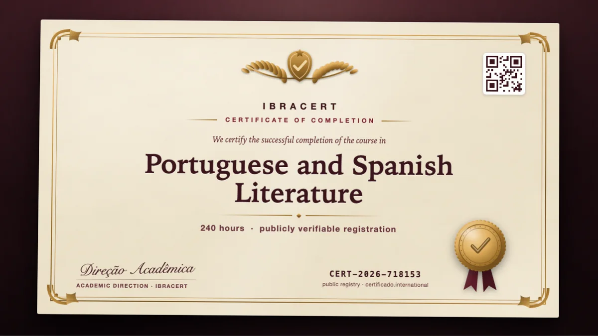 Cover of the Portuguese and Spanish Literature course