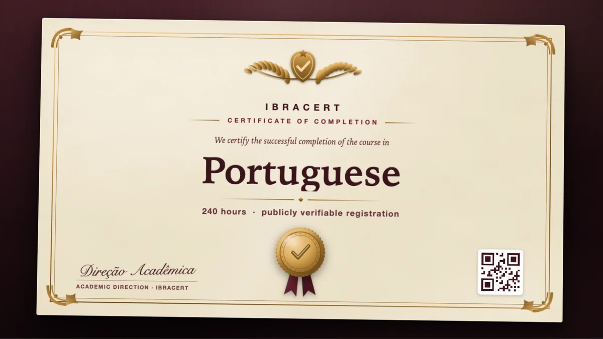 Cover of the Portuguese course