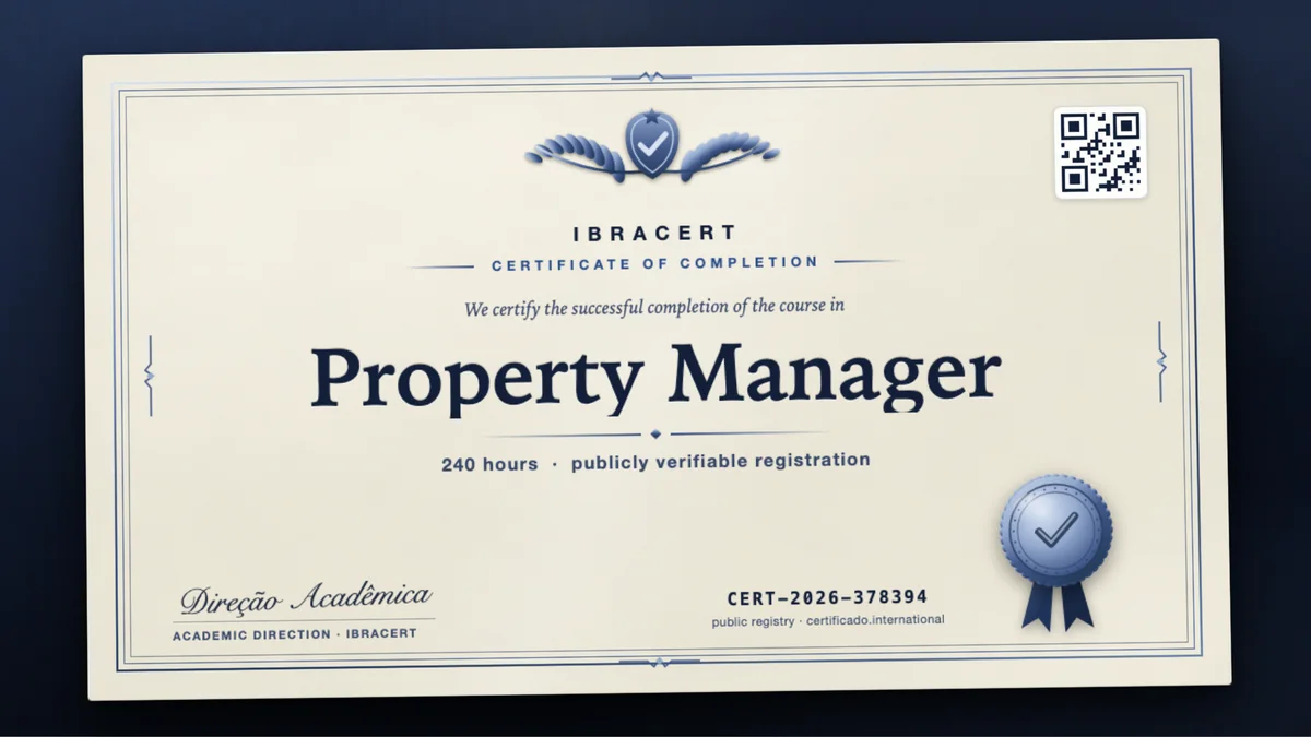 Cover of the Property Manager course