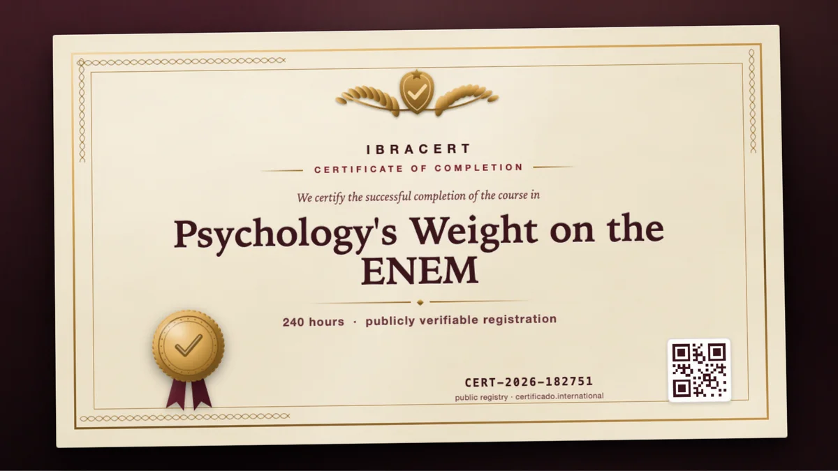 Cover of the Psychology's Weight on the ENEM course