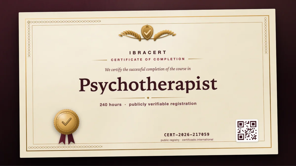 Cover of the Psychotherapist course