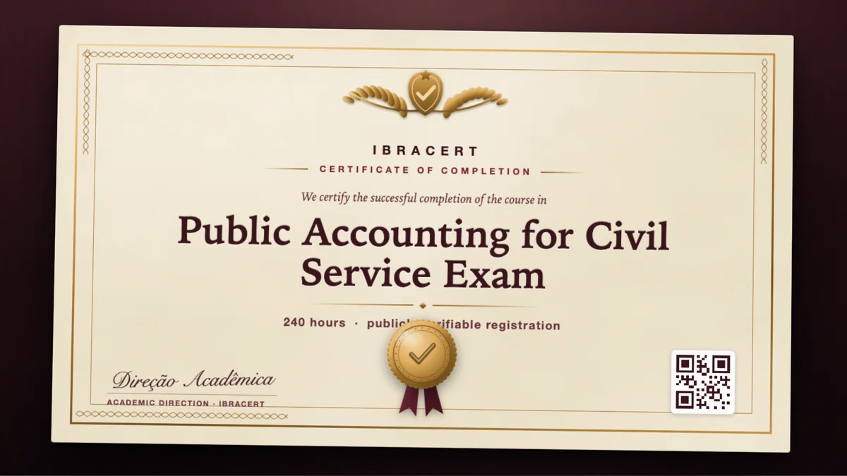 Cover of the Public Accounting for Civil Service Exam course
