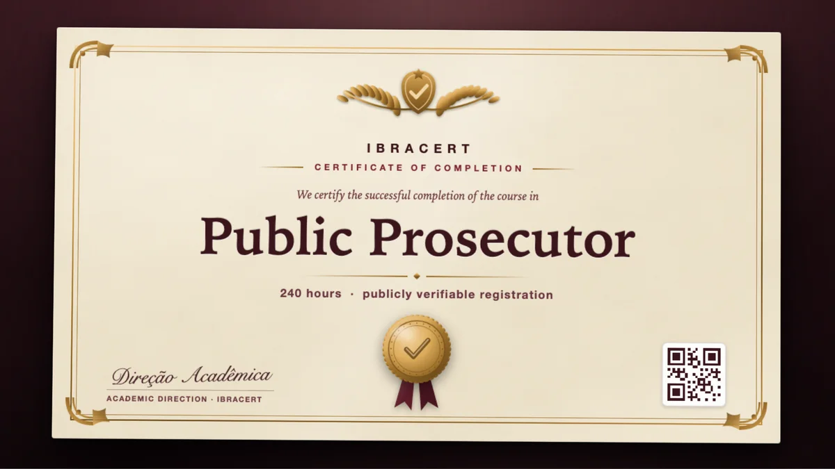 Cover of the Public Prosecutor course