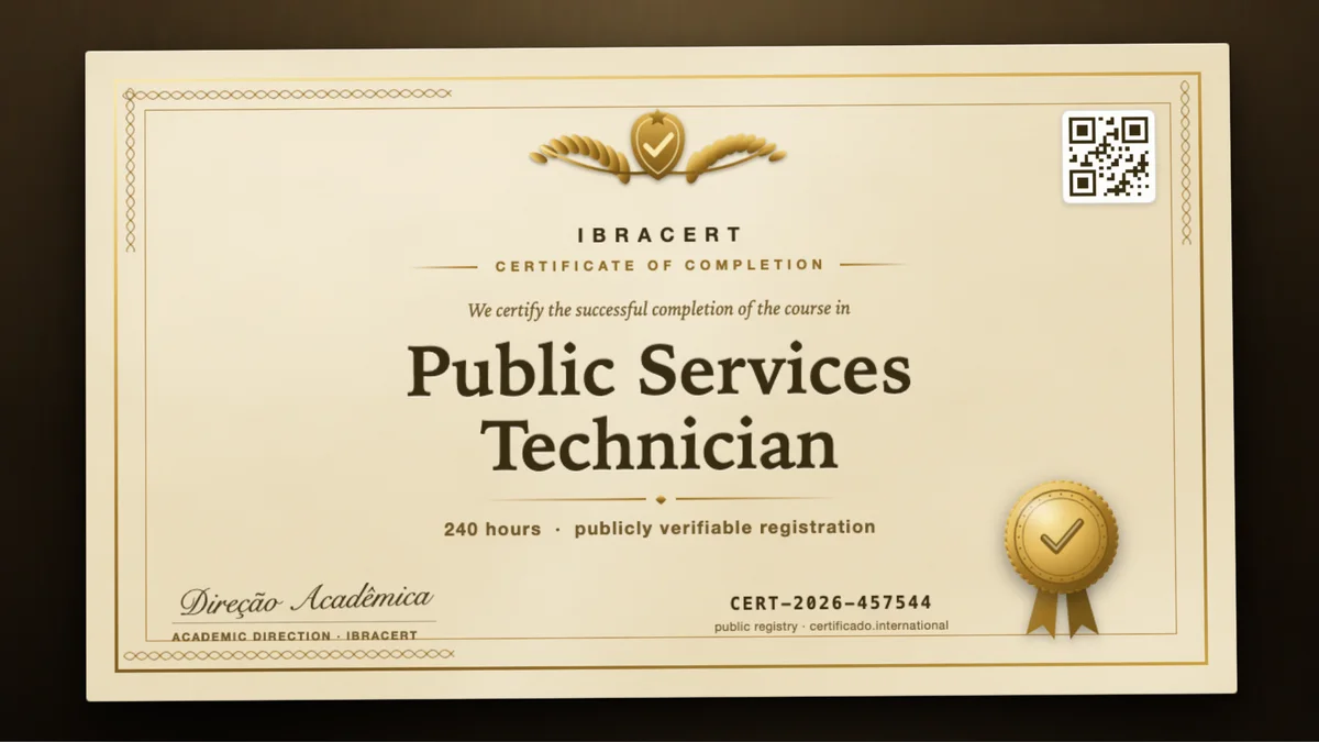 Cover of the Public Services Technician course