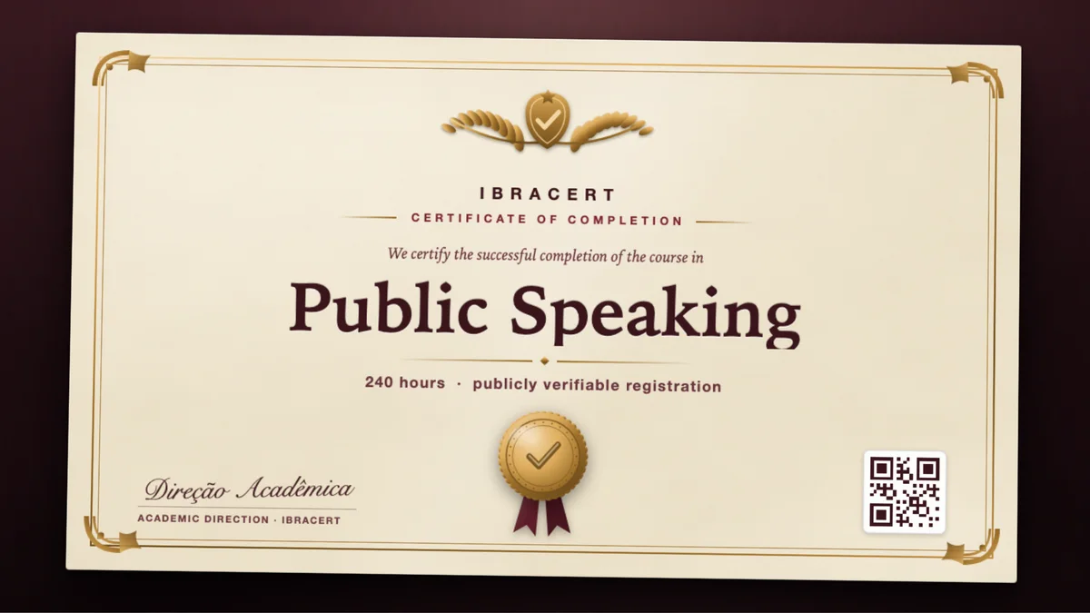 Cover of the Public Speaking course