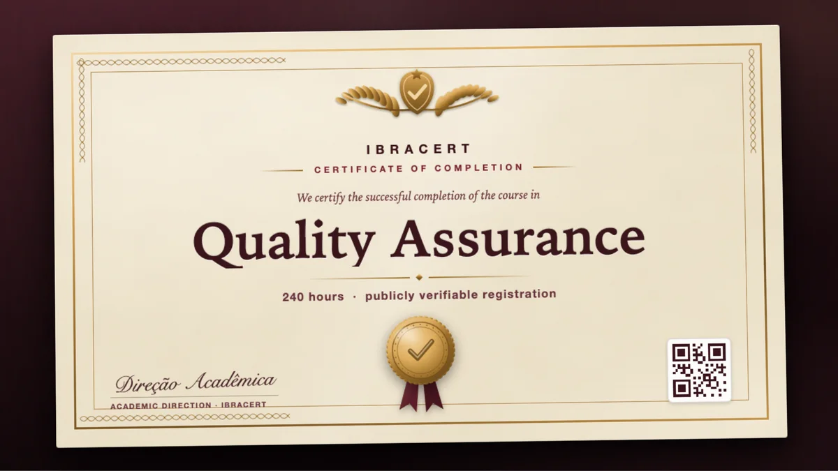 Cover of the Quality Assurance course