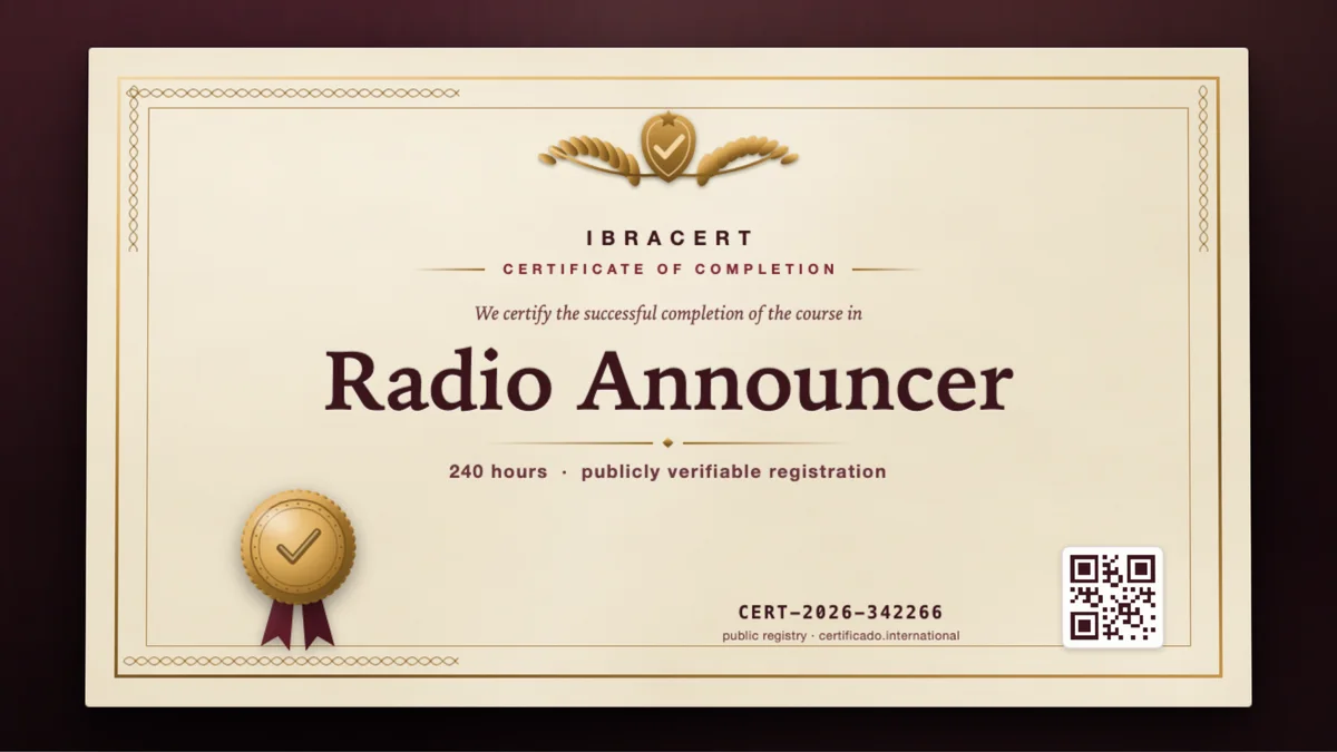 Cover of the Radio Announcer course