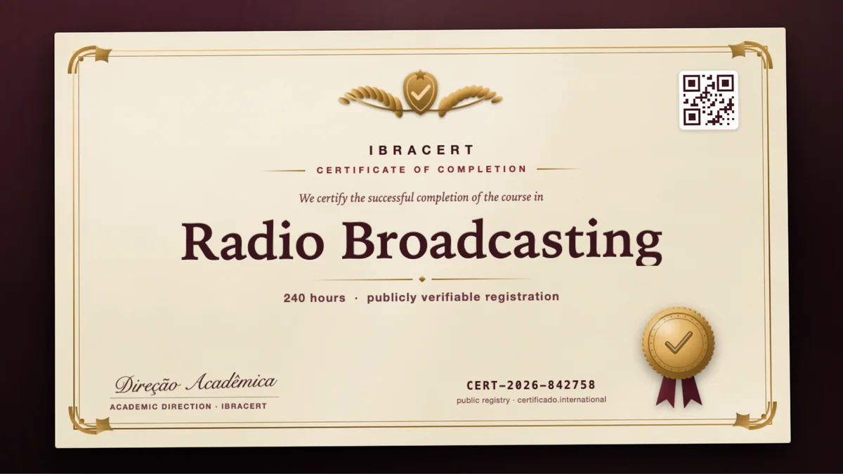 Cover of the Radio Broadcasting course
