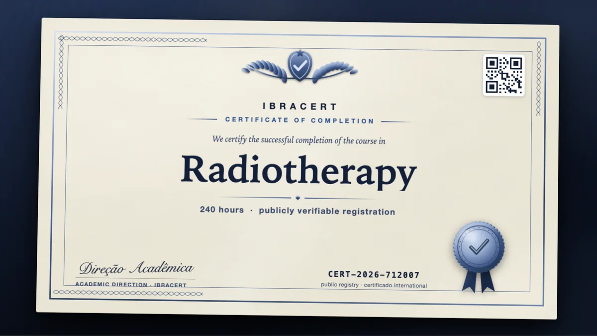 Cover of the Radiotherapy course
