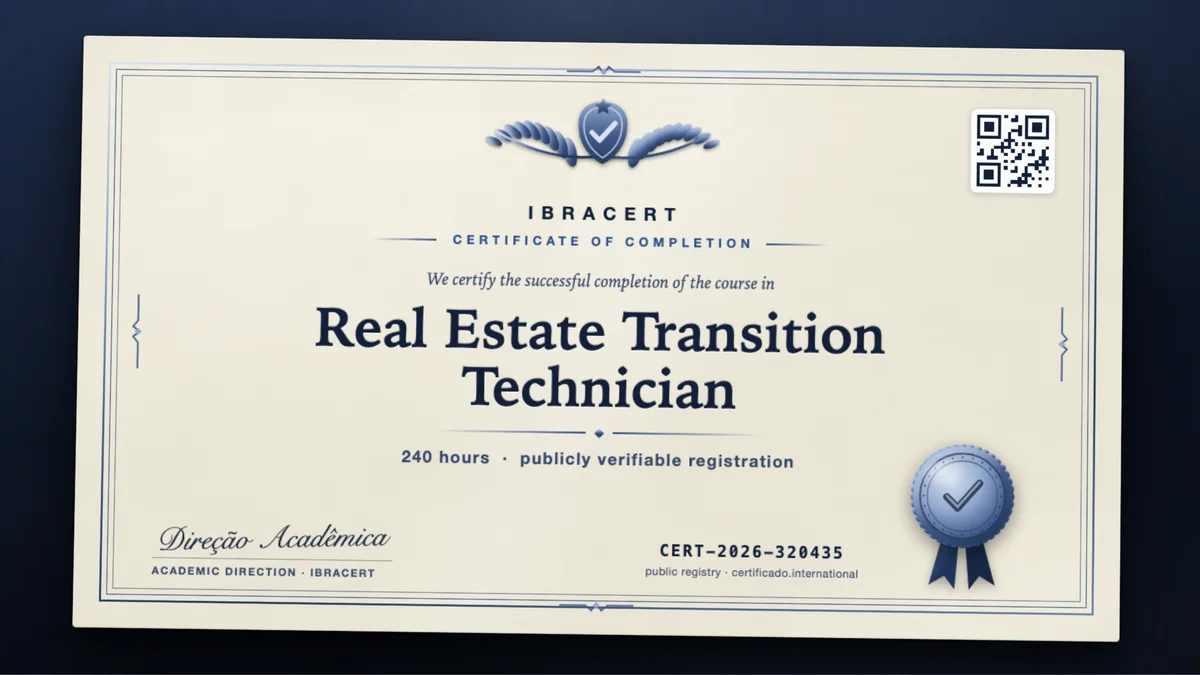 Cover of the Real Estate Transition Technician course