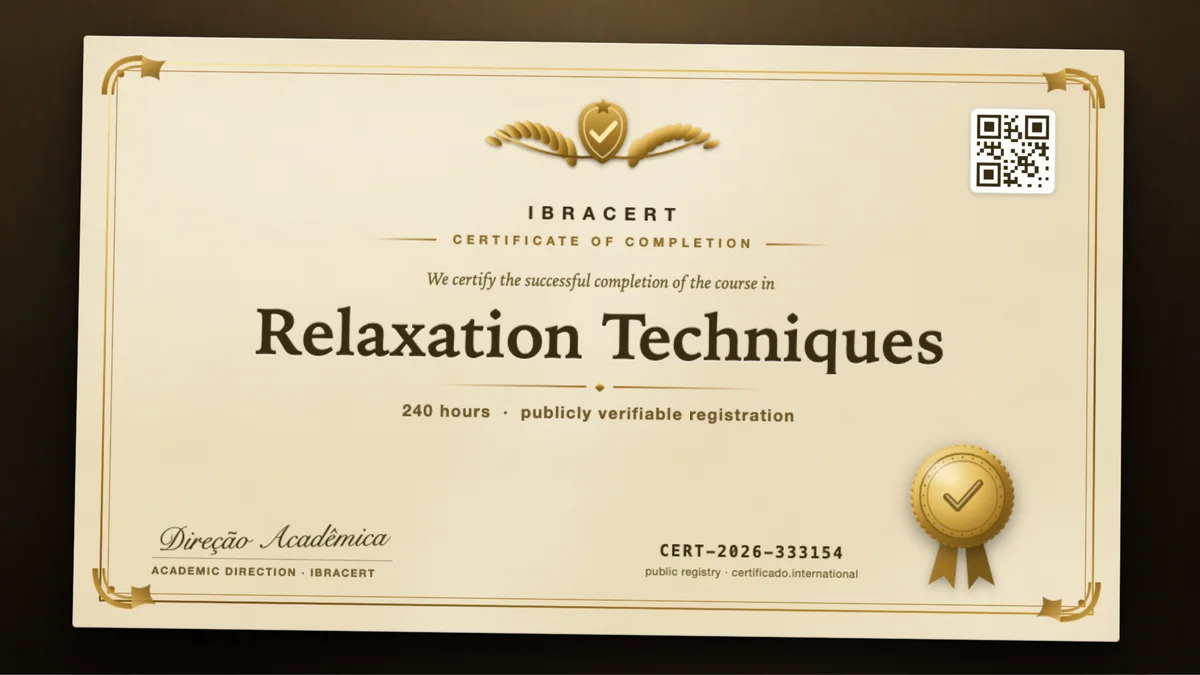 Cover of the Relaxation Techniques course