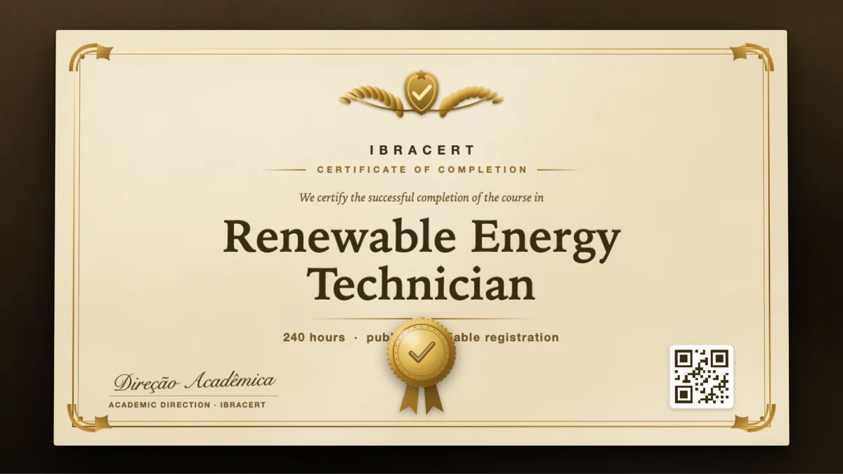 Cover of the Renewable Energy Technician course